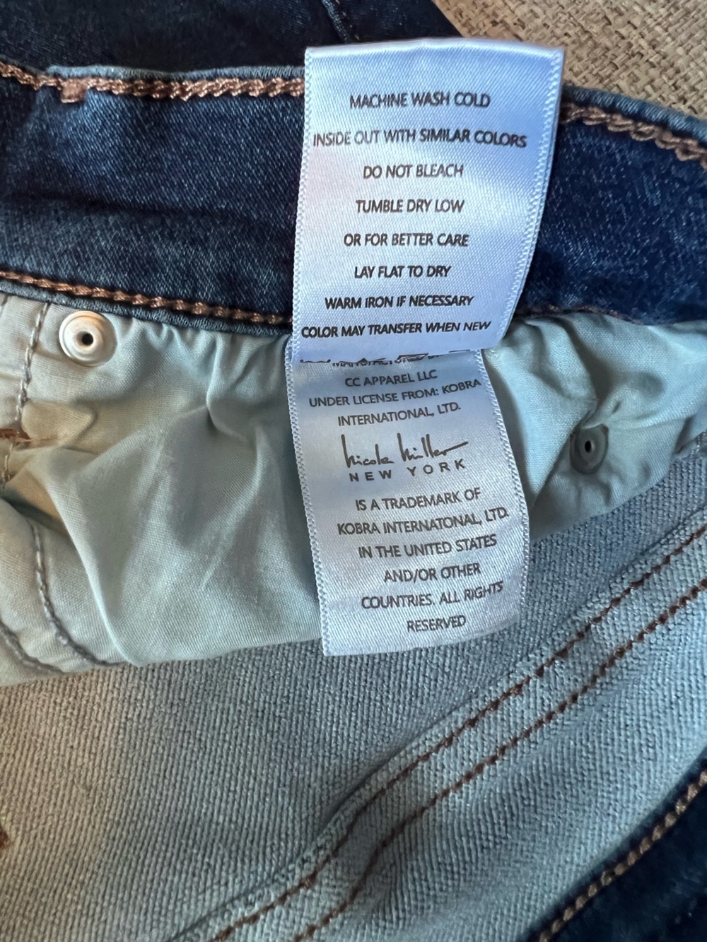 Nicole Miller Dark Blue Skinny Jeans - Picture 3 of 9